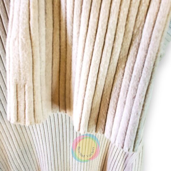 A New Day Cream Ribbed Knit Sweater Dress Mock Neck Midi Bodycon XXL - Picture 6 of 14